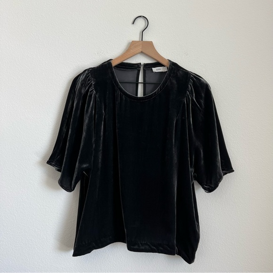 SzM CLOSED clothing Linnea Top Anthracite Velvet